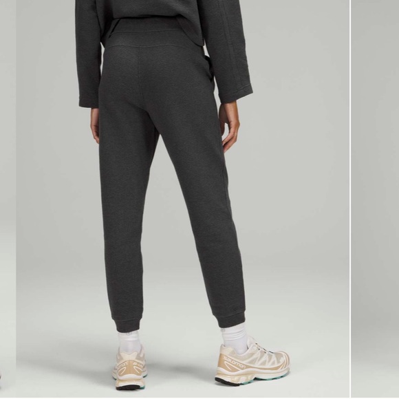 Lululemon Ribbed High-Rise Jogger 25" *7/8 Length in Heathered Black Size 4 - Picture 4 of 10